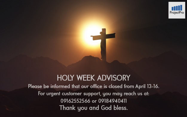 Holy Week Advisory 2017